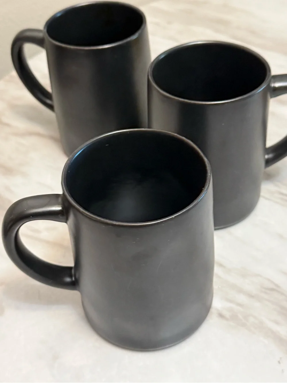 Hearth & Hand with Magnolia Black Stoneware Coffee Mug Set 3pc 12 oz